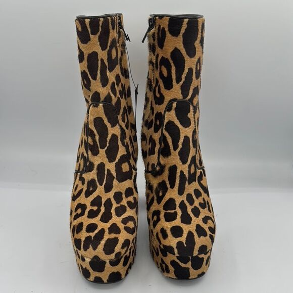 NIB Saint Laurent Pony Hair Manto Natural Platform Ankle Boot Retro Size 37/US 7 - Picture 3 of 13